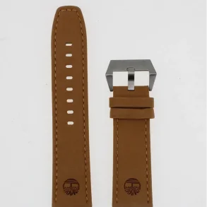 LEATHER STRAP TBL WHEAT 24MM STL BUCKLE