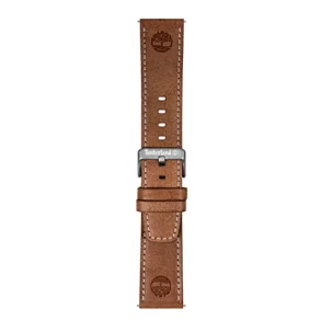 LEATHER STRAP TBL BROWN 22MM STL BUCKLE