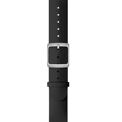 SILICONE STRAP 18MM BLACK