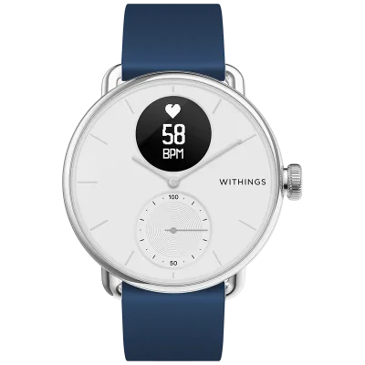 SILICONE STRAP 18MM NIGHT BLUE,SILVER BUCKLE