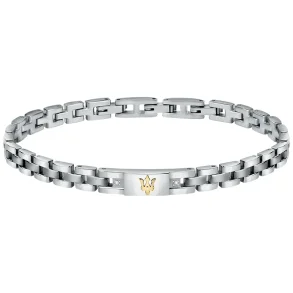 MASERATI BRACELET NATURAL DIAMONDS SS YG JM221ATY04