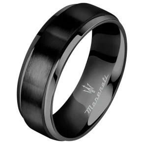 MASERATI CERAMIC RING BAND BLACK JM223ATZ25