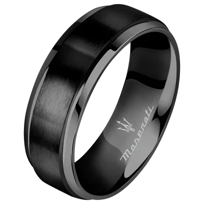 MASERATI CERAMIC RING BAND BLACK JM223ATZ25