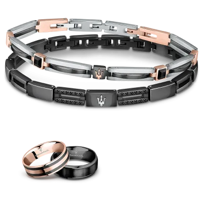 MASERATI CERAMIC RING BAND BLACK JM223ATZ25