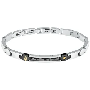 MASERATI CERAMIC BRACELET SS YG BLACK JM224ATZ35