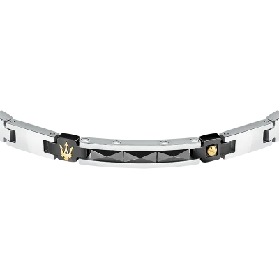 MASERATI CERAMIC BRACELET SS YG BLACK JM224ATZ35