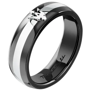 MASERATI CERAMIC RING SS BLACK JM225ATZ61