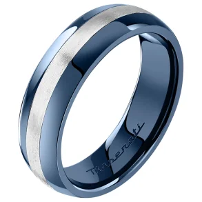 MASERATI CERAMIC RING SS BLUE JM225ATZ63