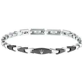 MASERATI ICONIC BRACELET SS BLACK JM225AVD83