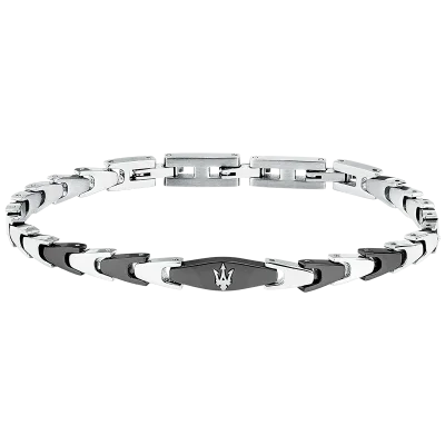MASERATI ICONIC BRACELET SS BLACK JM225AVD83
