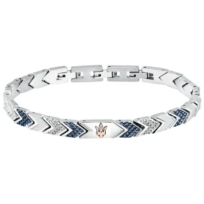 MASERATI ICONIC BRACELET SS RG BLUE JM225AVD88