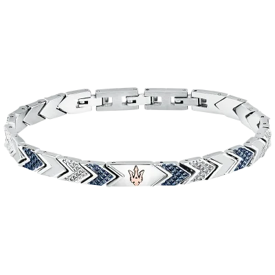 MASERATI ICONIC BRACELET SS RG BLUE JM225AVD88
