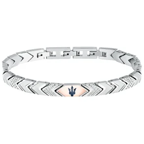 MASERATI ICONIC BRACELET SS RG BLUE JM225AVD90