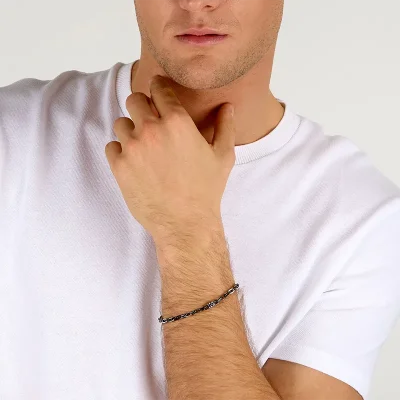 MASERATI CERAMIC BRACELET SS MIC BLACK 19+3CM JM226ATZ77