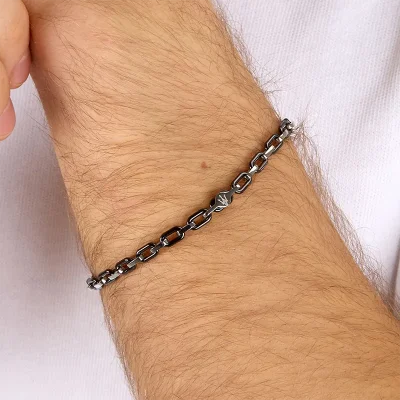 MASERATI CERAMIC BRACELET SS MIC BLACK 19+3CM JM226ATZ77