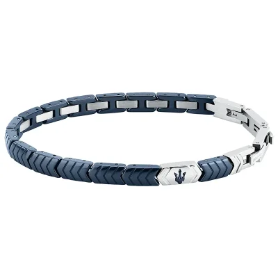 MASERATI CERAMIC BRACELET SS BLUE 18.5+3.5CM JM226ATZ87