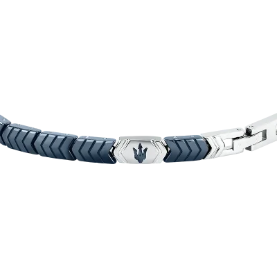 MASERATI CERAMIC BRACELET SS BLUE 18.5+3.5CM JM226ATZ87