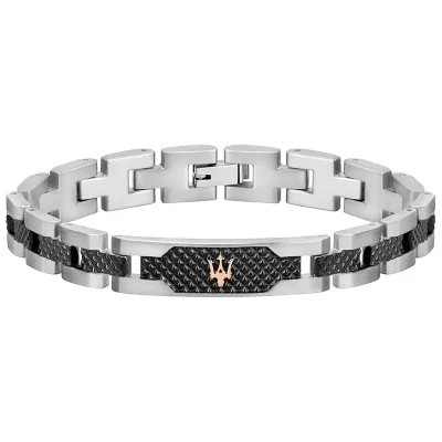 MASERATI ICONIC BRACELET SS DARK GUN JM419ASC01