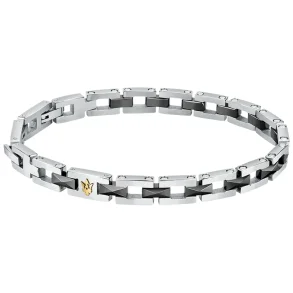 MASERATI CERAMIC BRACELET SS YG BLACK JM422ATZ16
