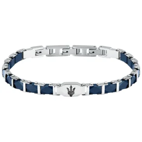 MASERATI CERAMIC BRACELET SS BLACK BLUE JM424ATZ45
