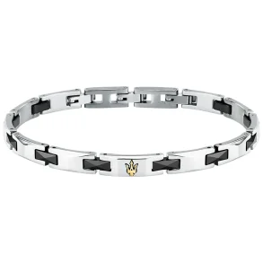 MASERATI CERAMIC BRACELET SS YG BLACK JM424ATZ49