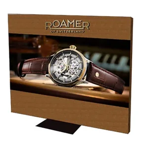 ROAMER DISPLAY BACKWALL 480H INCL VISUALS