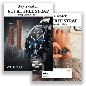 WITHINGS SHOWCARD GET A FREE STRAP A5